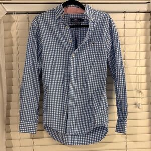 Vineyard Vines Blue and White Gingham Shirt
